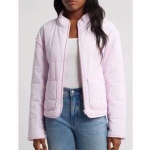 ❄️ Thread & Supply Pale Pink Quilted Lightweight Jacket
